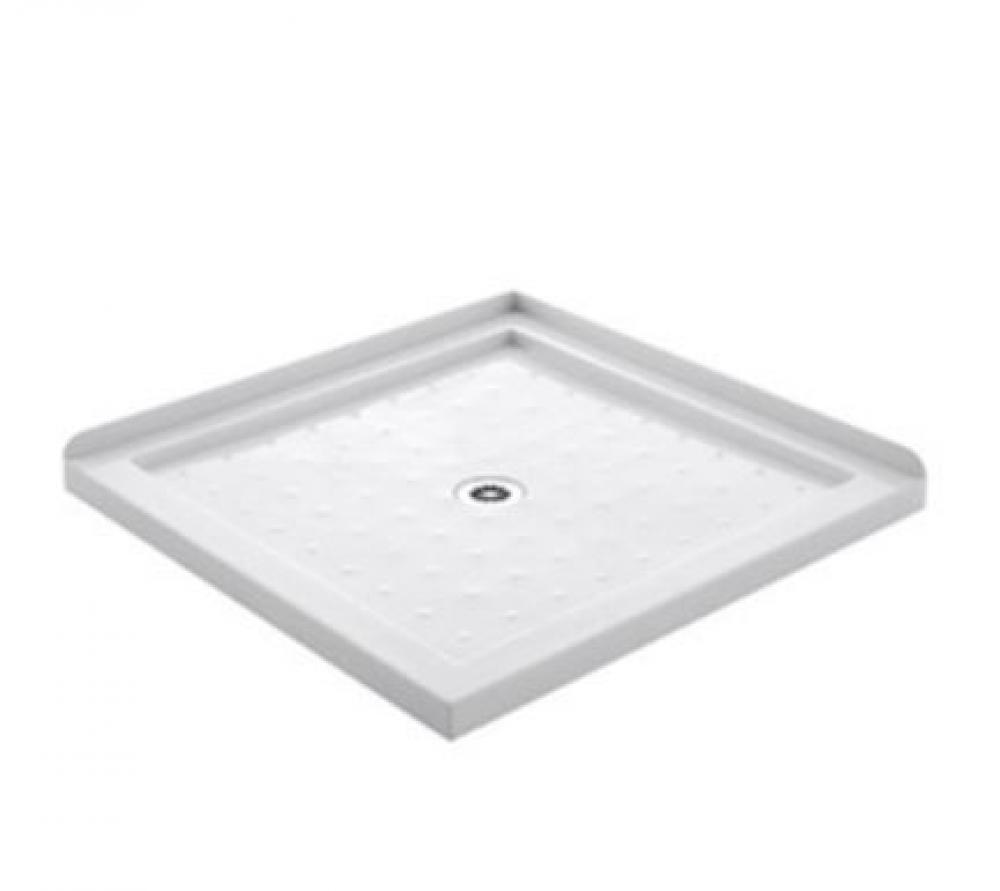 SHOWER-TRAY-1000-2-SIDES-CENTRE-HOLE