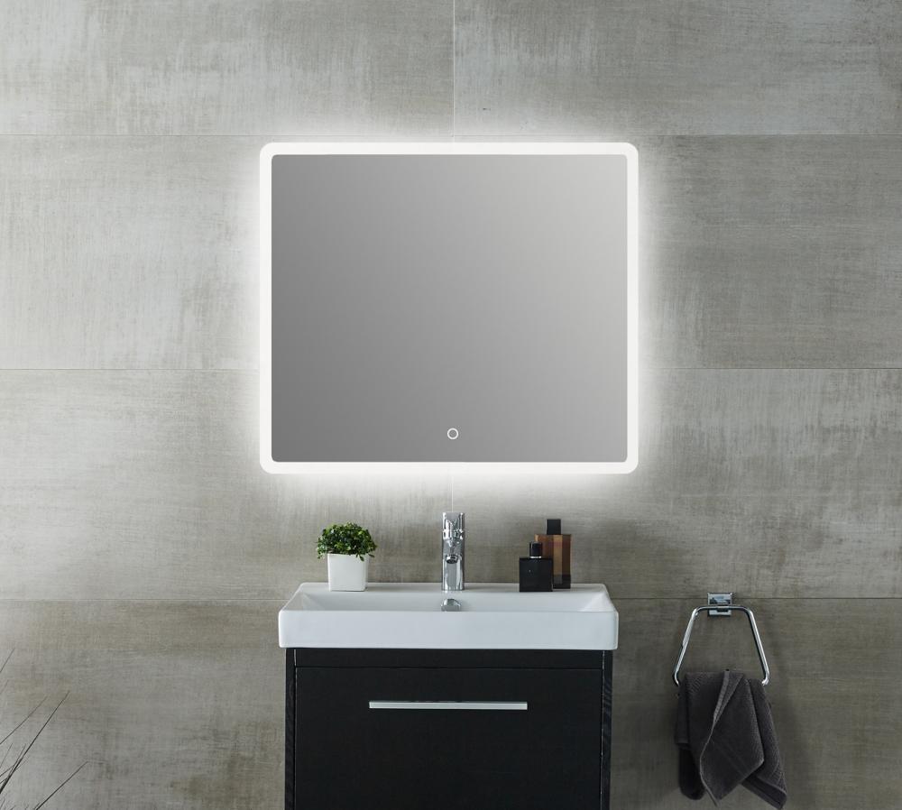 750*700mm Frameless Square LED Mirror
