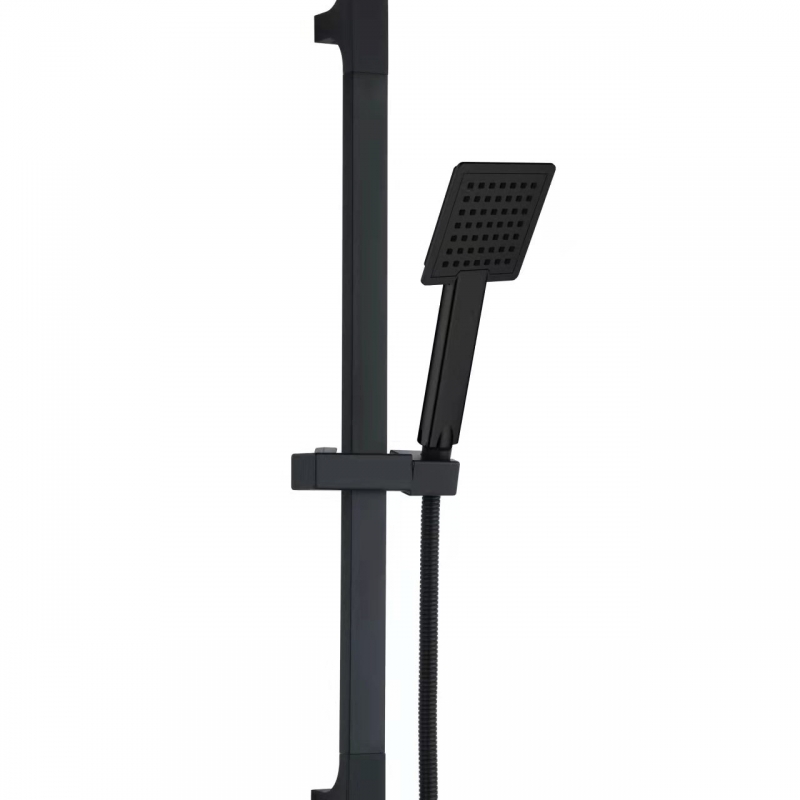 17020-BR017-MB Square  Hand shower set - Matt Black