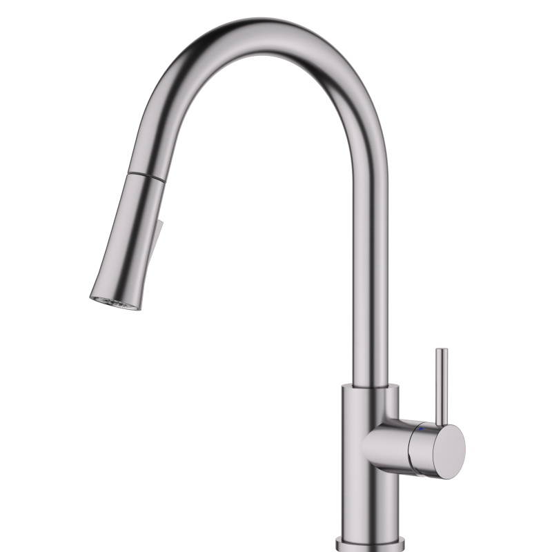 3348SS, Pull-out Kitchen Mixer, Brushed Nickel, Stainless Steel