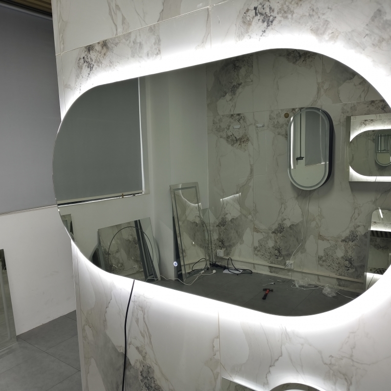 NU-1508-OVAL, LED Oval Frameless mirror