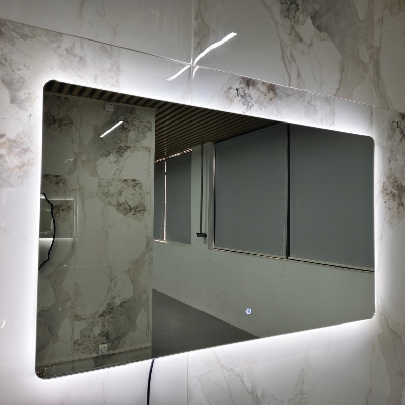 NU-1207F, LED mirror without frosted edges