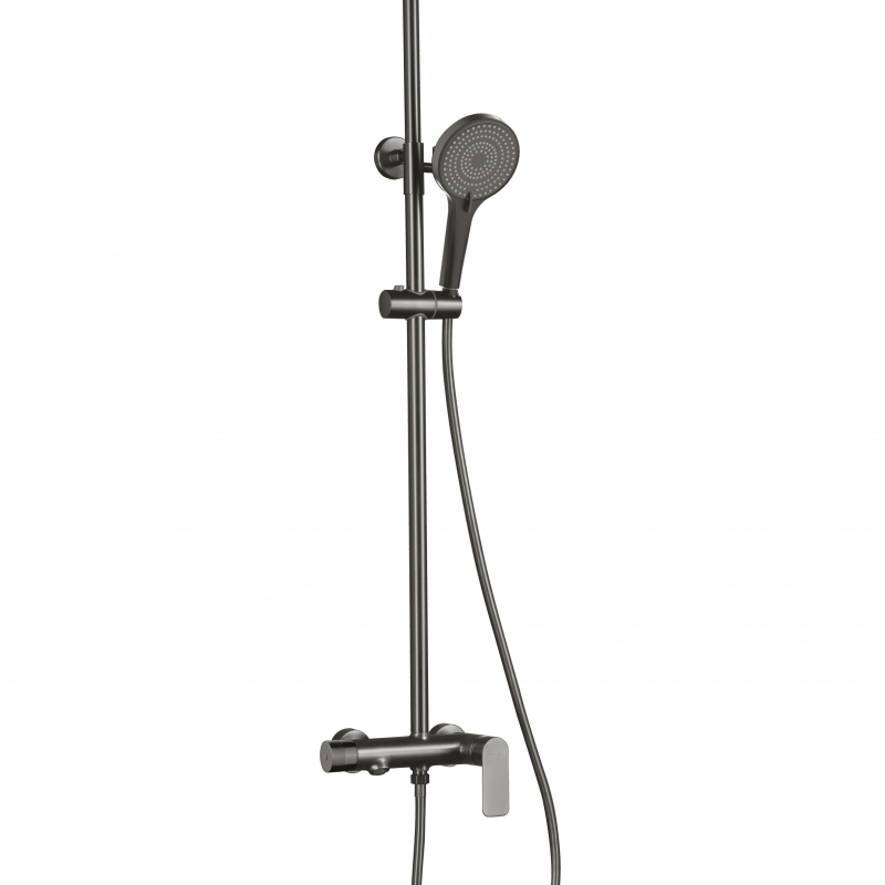 22234-BR7049-GM Shower set - Gun Metal -明装