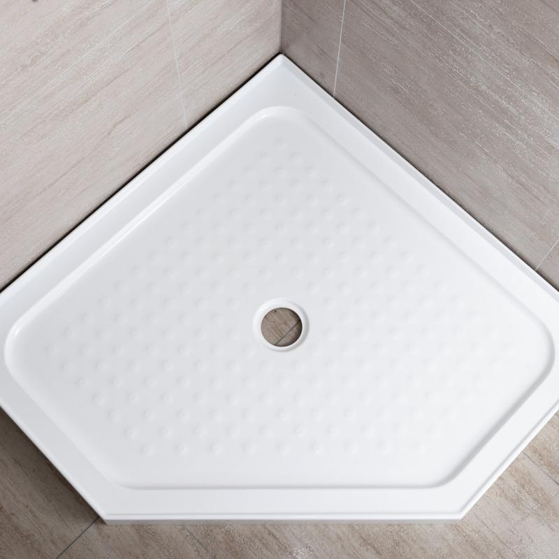 DIAMOND SHOWER-TRAY-1000-2-SIDES-CENTRE-HOLE(25MM+65MM), 500/710/500