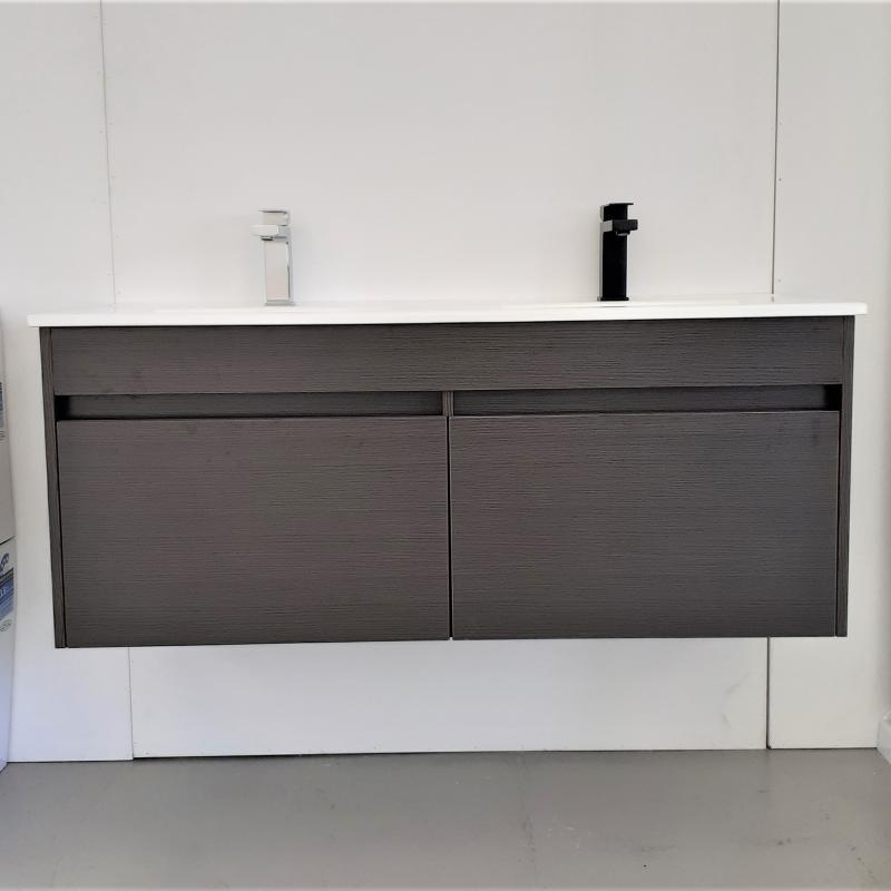 MY-70090-120/Dark Oak,1200*460*500深木色双盆双抽