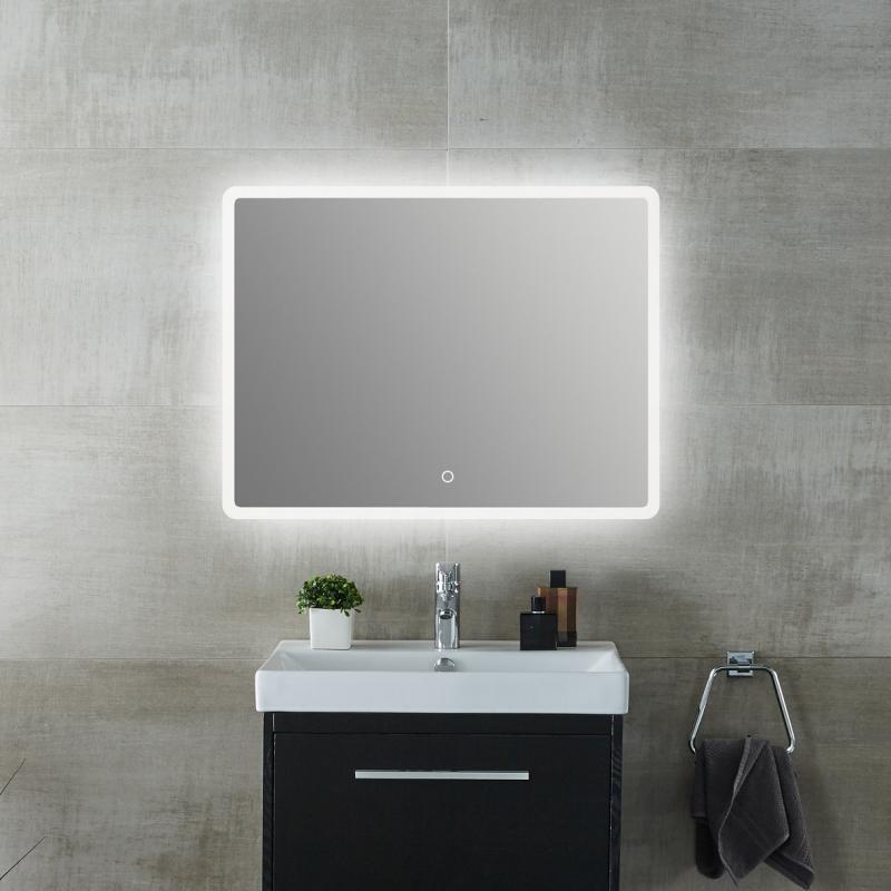 900*700mm Frameless Square LED Mirror