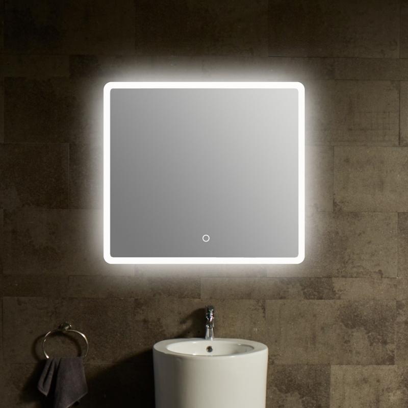 XL-G757Y, Framed LED Mirror, 750*700, Acrylic Framed