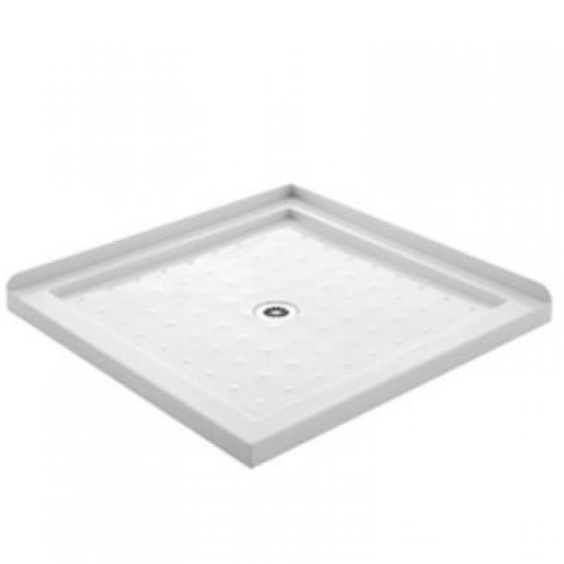 SHOWER-TRAY-900-2 SIDES-CENTRE HOLE